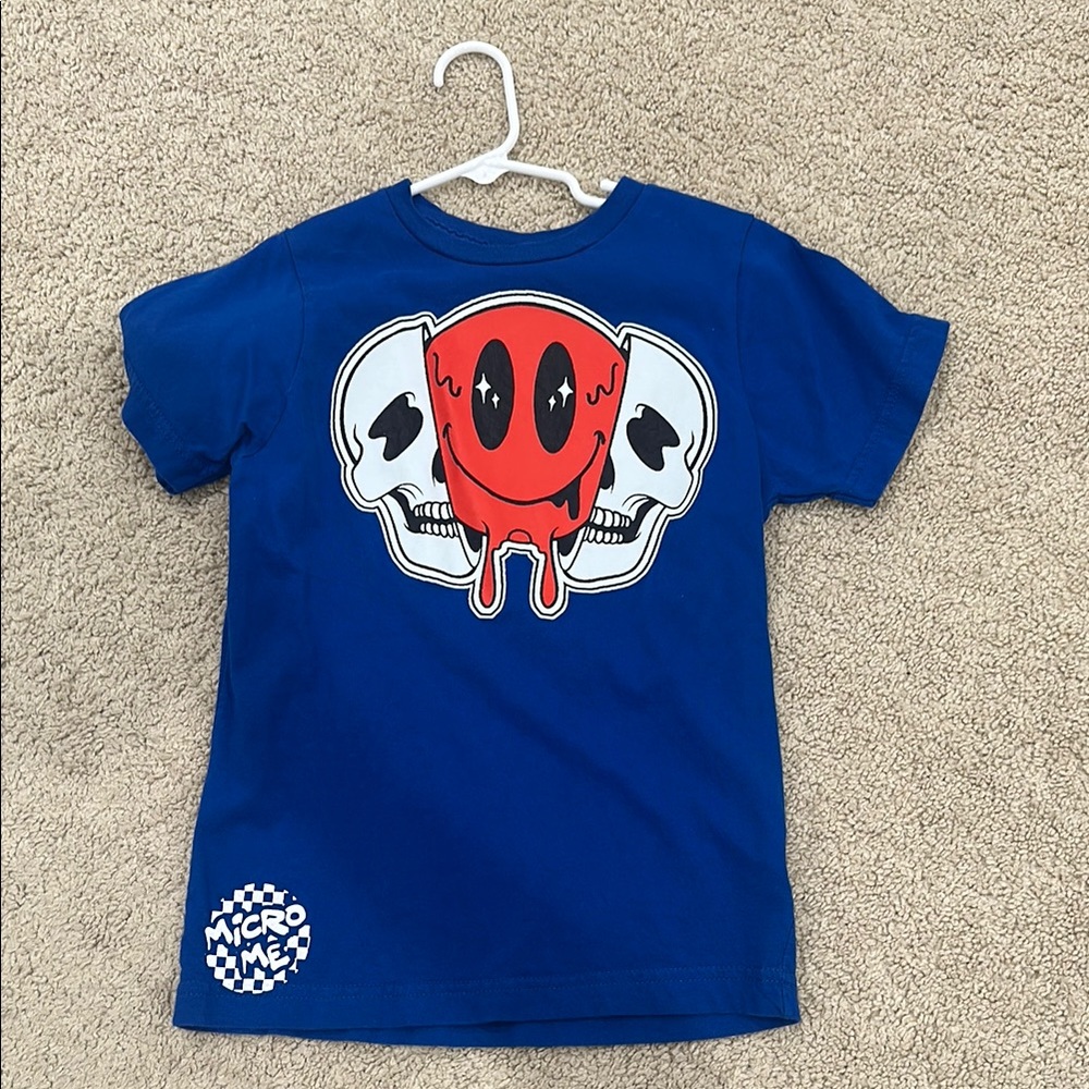 Skeleton/Smiley Face Tee